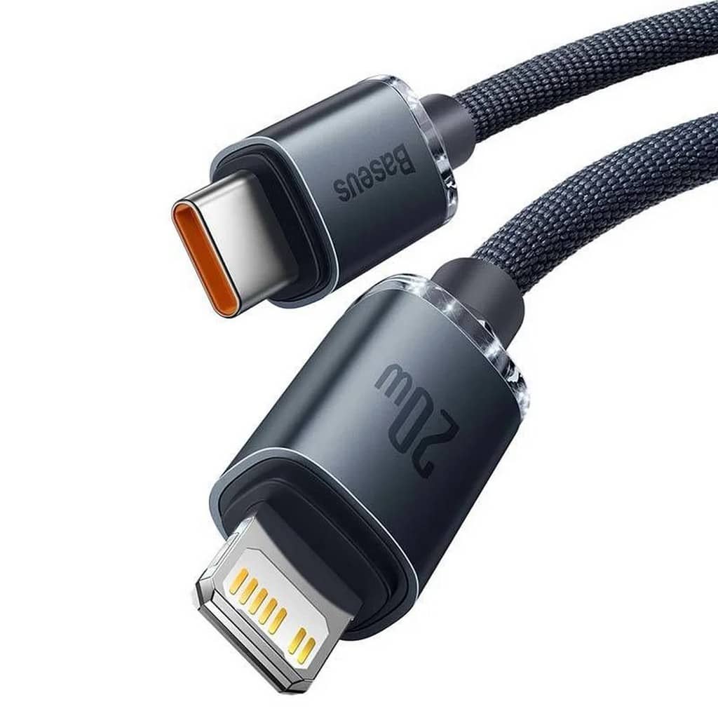 Dátový kábel s nabíjaním USB Typ C (USB-C) - Lightning (iPhone) 200 cm Baseus 20W-2